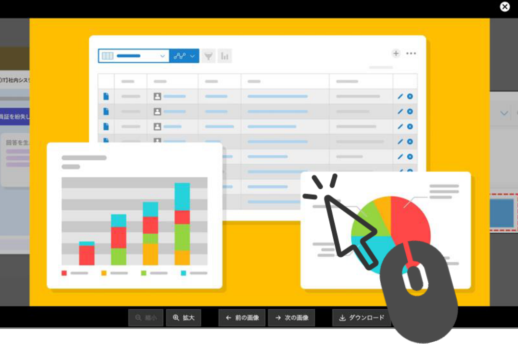 スレッドに添付した画像のスライドショー表示